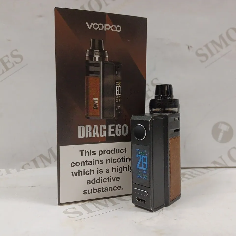 BOXED VOOPOO DRAG E60 VAPE POD - COFFEE 