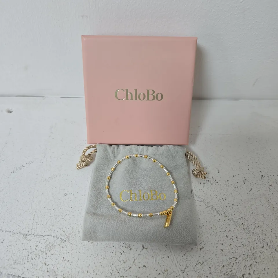 boxed chlobo silver gold bracelet