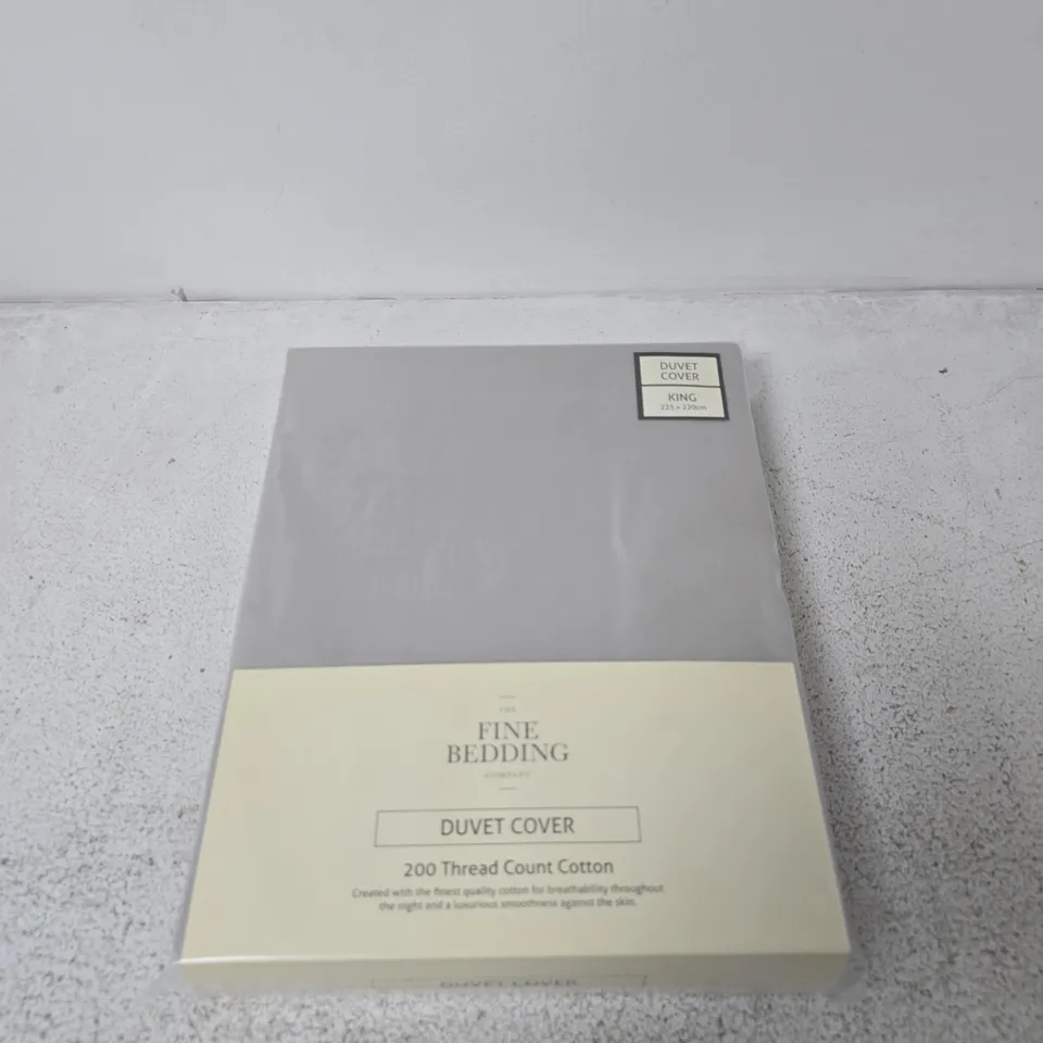 FINE BEDDING DUVET COVER – KING SIZE, 200 THREAD COUNT COTTON