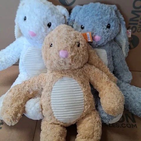 BOX OF APPROXIMATELY 12 BRAND NEW EASTER CUDDLY BUNNY 