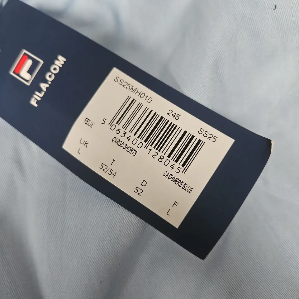 FILA CARGO SHORTS – CASHMERE BLUE, MEN’S UK LARGE
