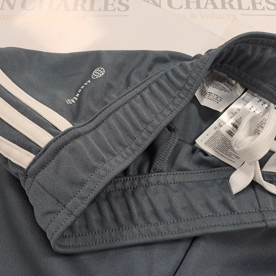 ADIDAS GREY TRACK PANTS - UK M