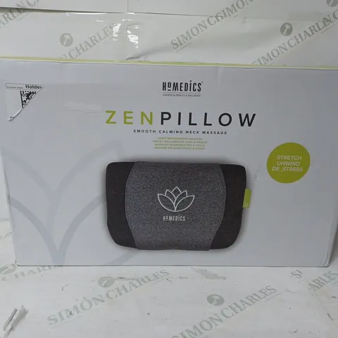 BOXED HOMEDICS ZEN PILLOW SMOOTH CALMING NECK MASSAGE 
