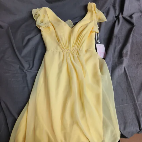 EMMA BRIDALS DAFFODIL YELLOW WEDDING DRESS, UK SIZE 4