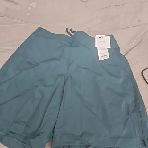 ROGER FEDERER X UNIQLO MEN'S SHORTS – TEAL – UK M