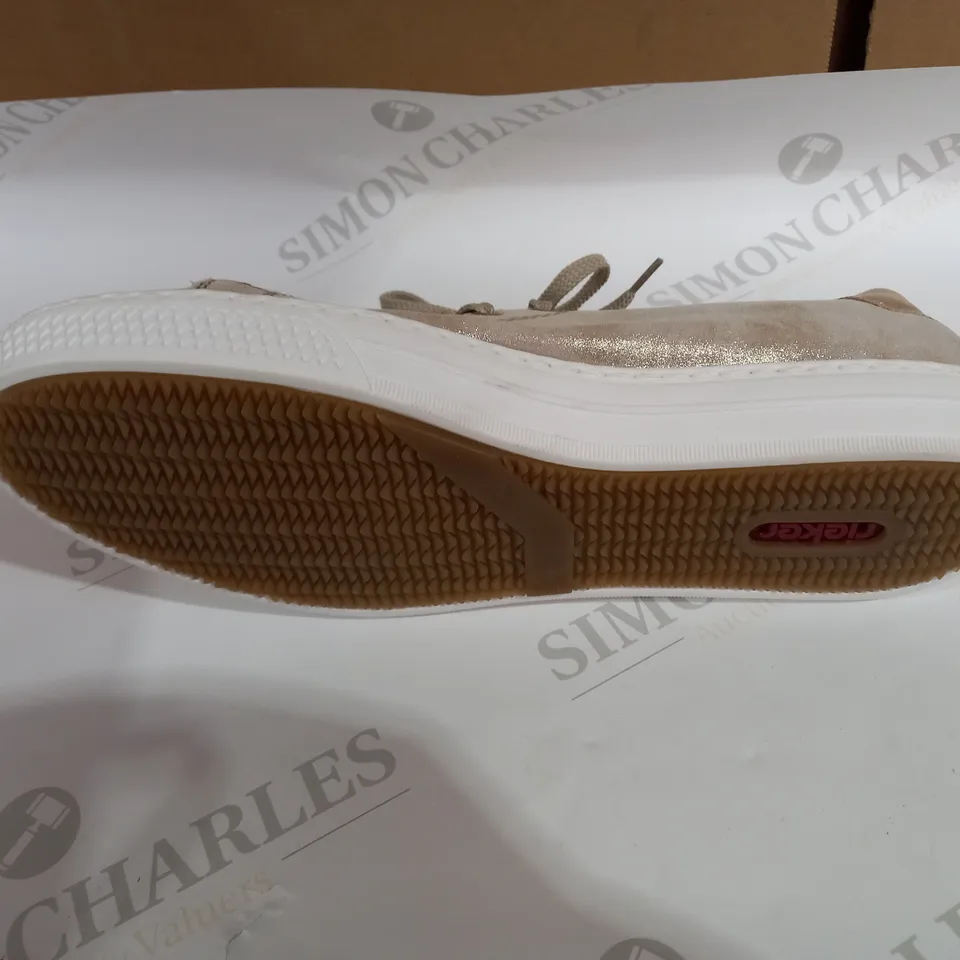 RIEKER GOLD SHOES SIZE 8 