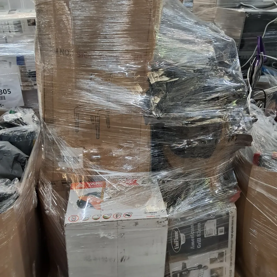 PALLET OF APPROXIMATELY 5 UNPROCESSED RAW RETURN LAWNMOWERS TO INCLUDE;