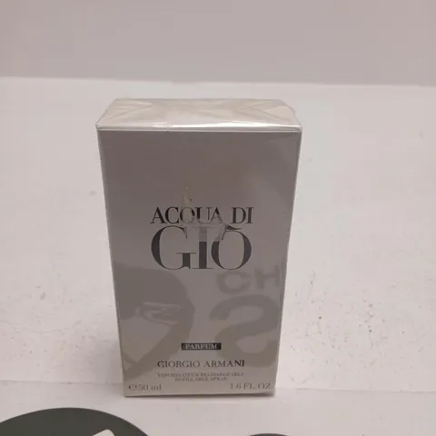 BOXED AND SEALED ACQUA DI GIO PARFUM GIORGIO ARMANI 50ML