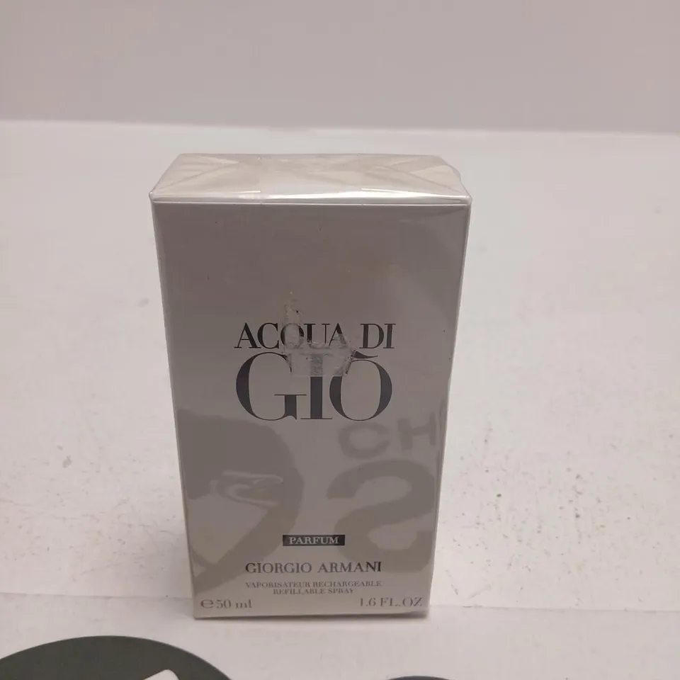 BOXED AND SEALED ACQUA DI GIO PARFUM GIORGIO ARMANI 50ML