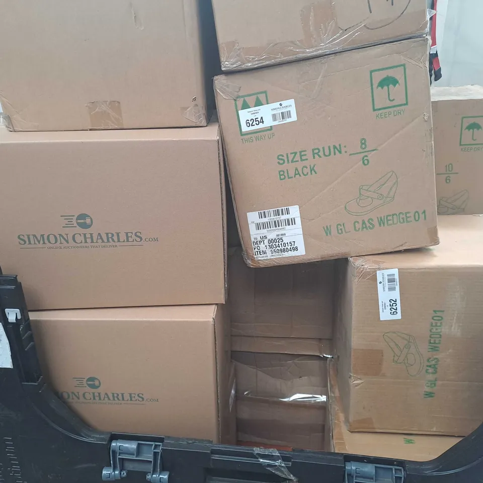PALLET TO CONTAIN LARGE ASSORTMENT OF BOXED SETS OF SHOES IN VARIOUS STYLES AND SIZES - COLLECTION ONLY