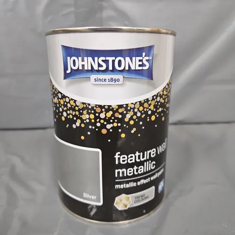 JOHNSTONES METALLIC EFFECT WALL PAINT - SILVER - 1.25LTR - COLLECTION ONLY