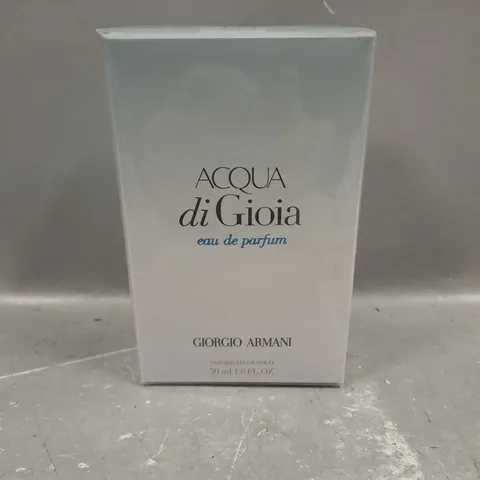 BOXED AND SEALED ACQUA DI GIOIA EAU DE PARFUM GIORGIO ARMANI 50ML