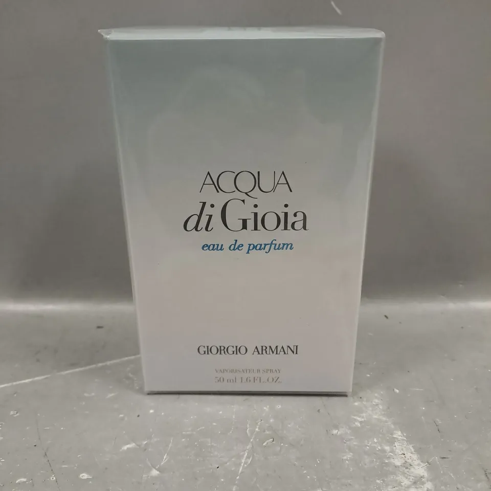 BOXED AND SEALED ACQUA DI GIOIA EAU DE PARFUM GIORGIO ARMANI 50ML