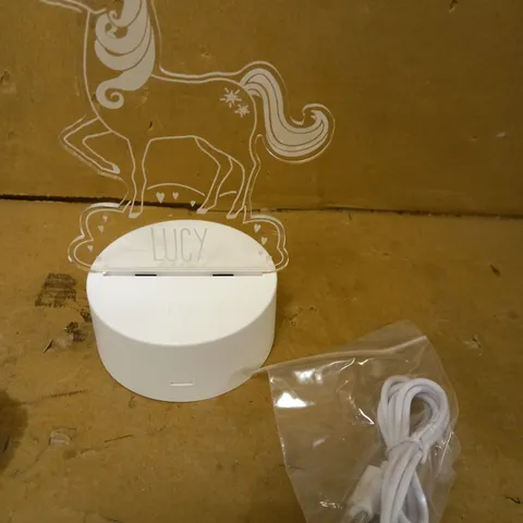 PERSONALISED LED UNICORN LED NIGHT LIGHT 'LUCY'