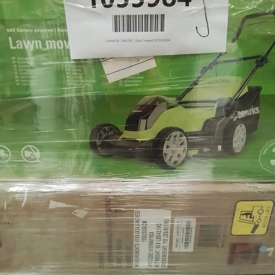 PALLET OF APPROXIMATELY 5 UNPROCESSED RAW RETURN HOUSEHOLD AND ELECTRICAL GOODS TO INCLUDE;