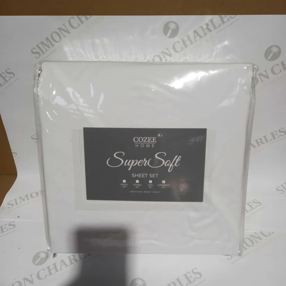 COZEE HOME SUPERSOFT SHEET SET - SUPERKING