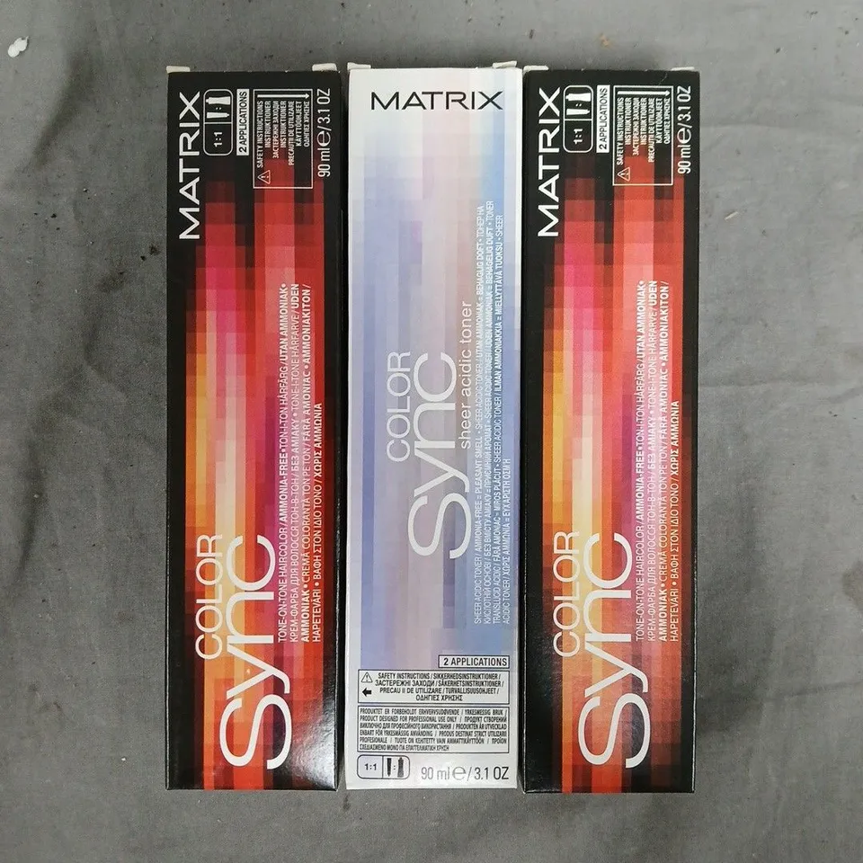 BOX OF APPROXIMATELY 20 ASSORTED MATRIX SO COLOUR SYNC PRODUCTS