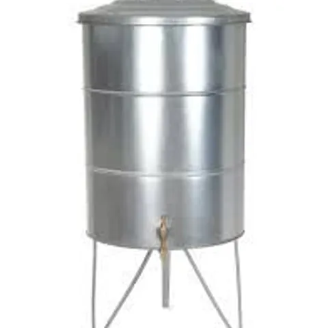 BOXED CLASSIC WATER BUTT 100L CARBON GALVANISED STEEL