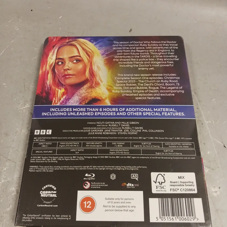 SEALED DOCTOR WHO: SEASON ONE (2024) LIMITED EDITION STEELBOOK