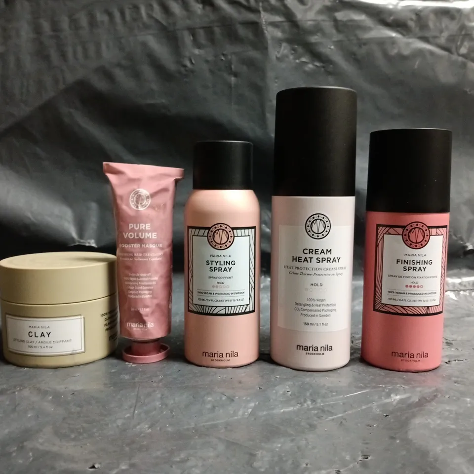 BOX OF APPROXIAMTELY 25 ASSORTED MARIA NILA COSMETIC ITEMS - COLLECTION ONLY