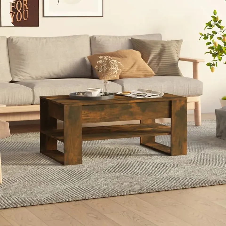 BOXED JAHMYIA SLED COFFEE TABLE WITH STORAGE