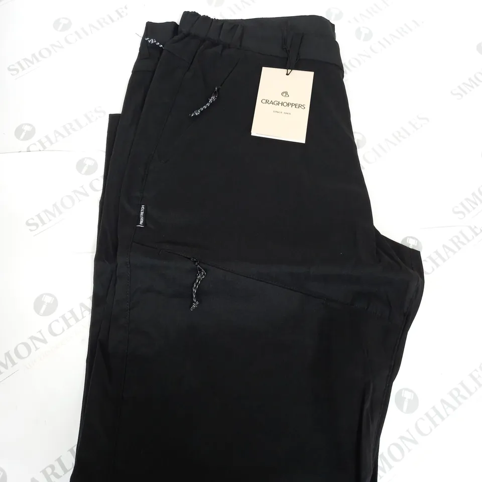 CRAGHOPPERS KIWI PRO TROUSERS - BLACK - 38 LONG