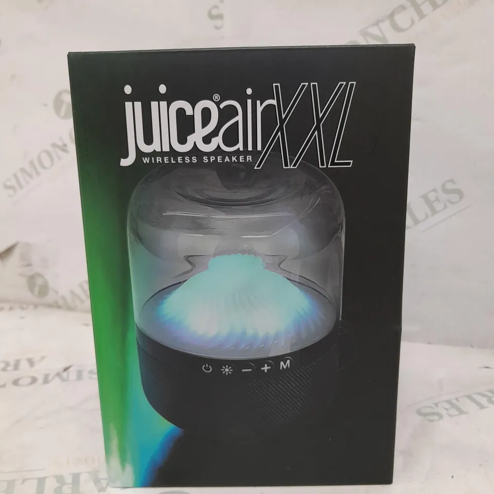 BOX OF 15 BRAND NEW JUICE AIR XXL WIRELESS SPEAKERS 