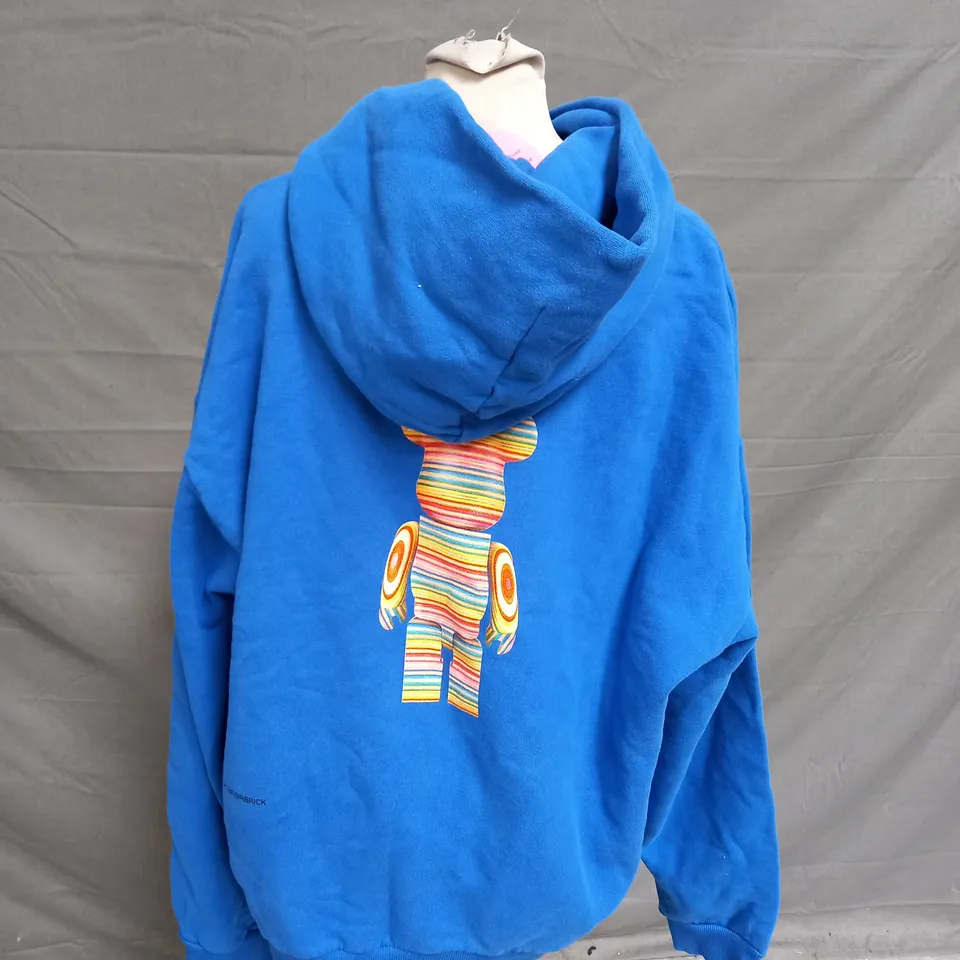 PANGAIA HEAVY WEIGHTED LEGO BRICK BLUE HOODIE - XL