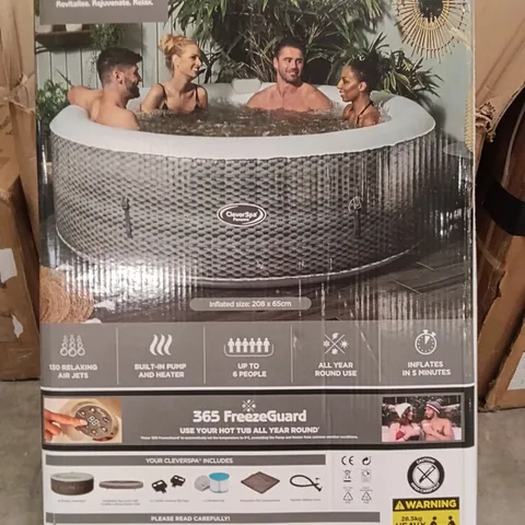 BOXED CLEVERSPA PANAMA 6 PERSON INFLATABLE HOT TUB (1 BOX)