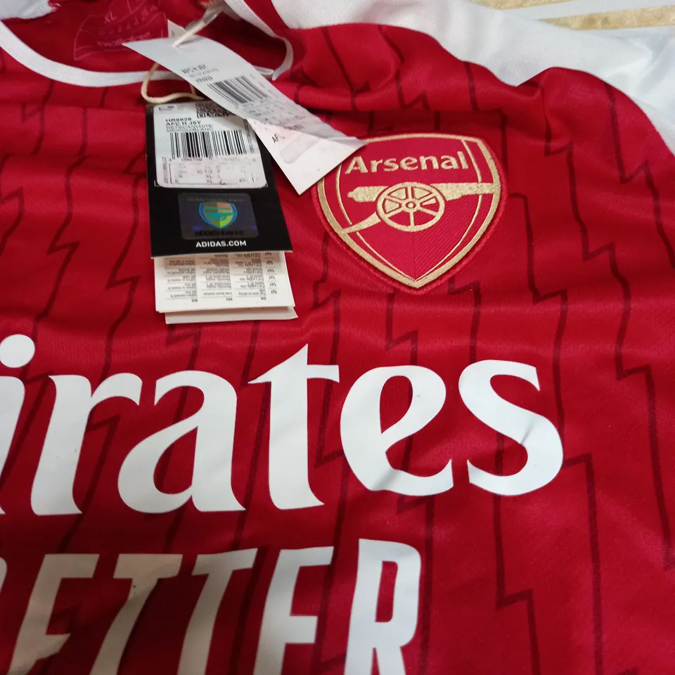 ADIDAS ARSENAL 2023/24 MENS SHORT SLEEVE HOME SHIRT - UK XL