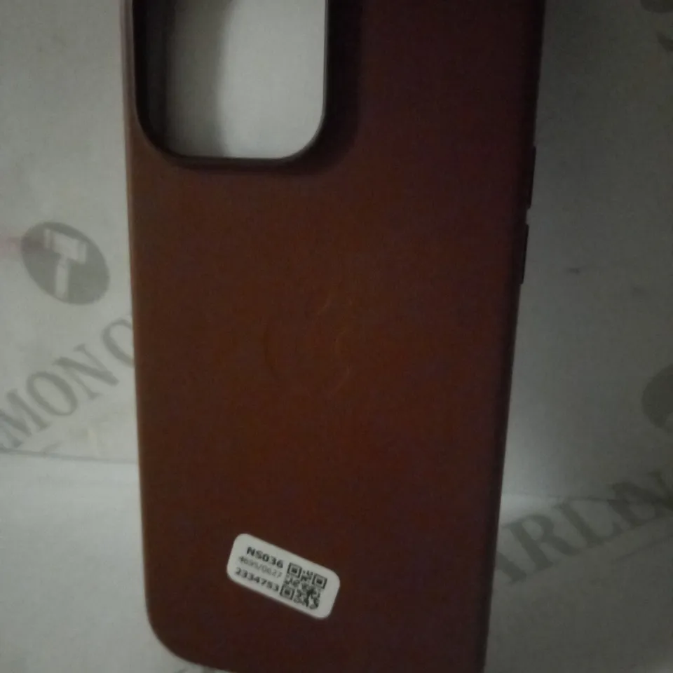 APPLE LEATHER CASE FOR IPHONE 14 PRO MAX, BROWN
