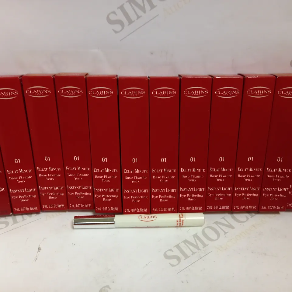 LOT OF 12 CLARINS INSTANT LIGHT EYE PERFECTING BASE