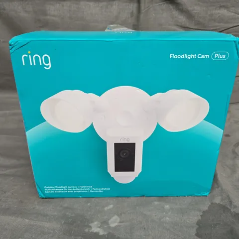 BOXED RING FLOODLIGHT CAM PLUS OUTDOOR FLOODLIGHT CAMERA