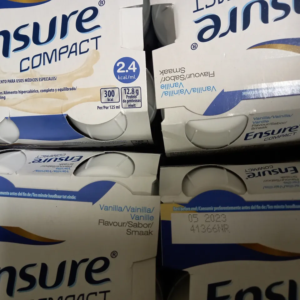 LOT OF 24 ENSURE COMPACT VANILLA MEDICAL FOOD SUPPLEMENT (24 X 125ML)