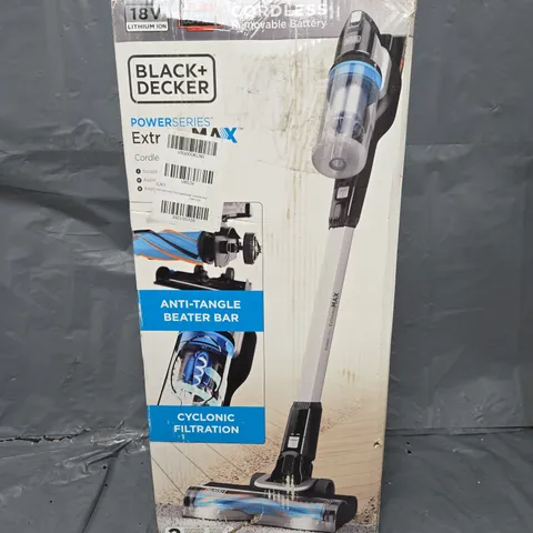 BOXED BLACK+DECKER 18V POWERSERIES EXTREME MAX STICK VACUUM CLEANER - COLLECTION ONLY