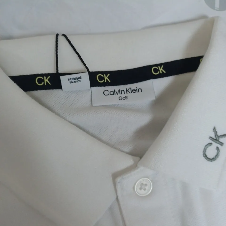 CALVIN KLEIN GOLF POLO T-SHIRT - SIZE LARGE