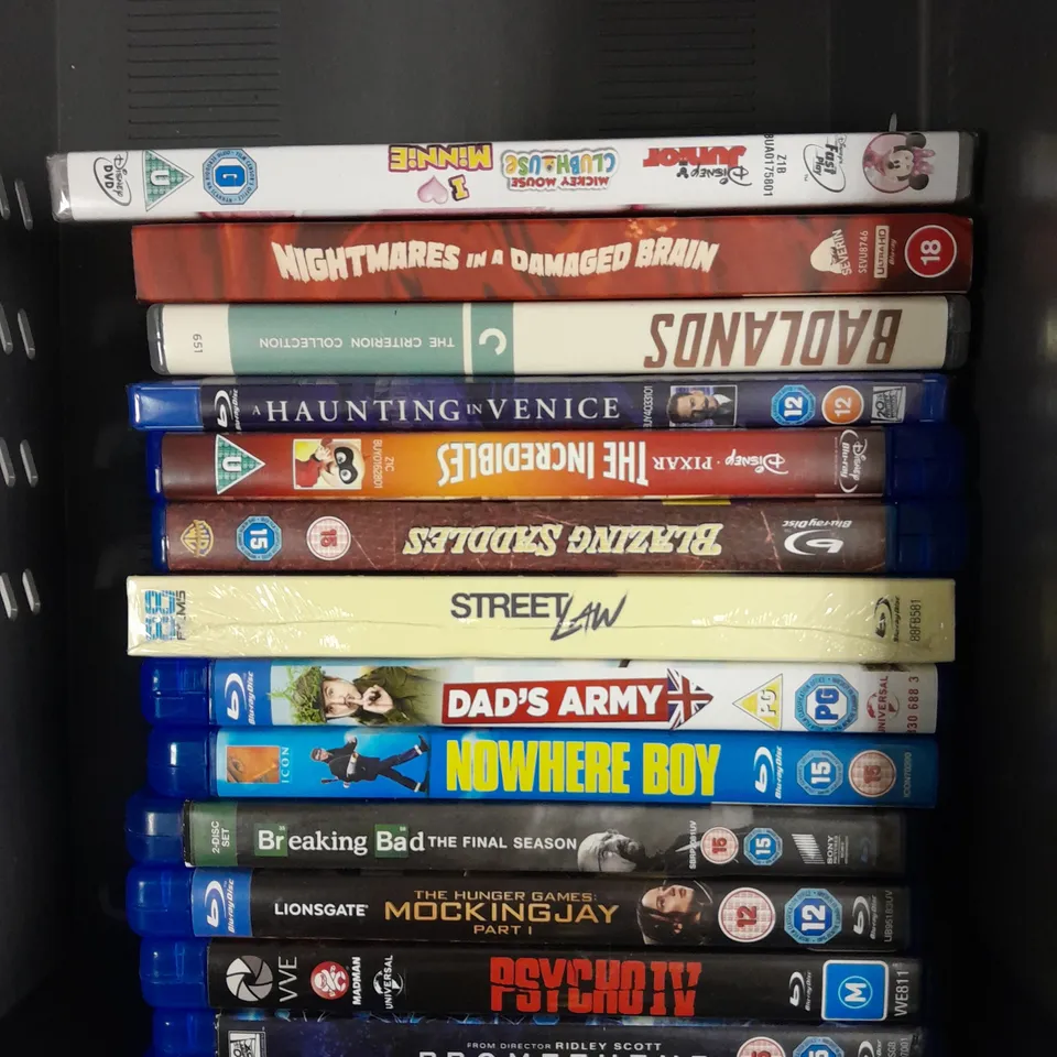 15 X ASSORTED DVD/BLU-RAY FILMS TO INCLUDE CLOUD ATLAS, BODY OF LIES, PSYCHO IV ETC 