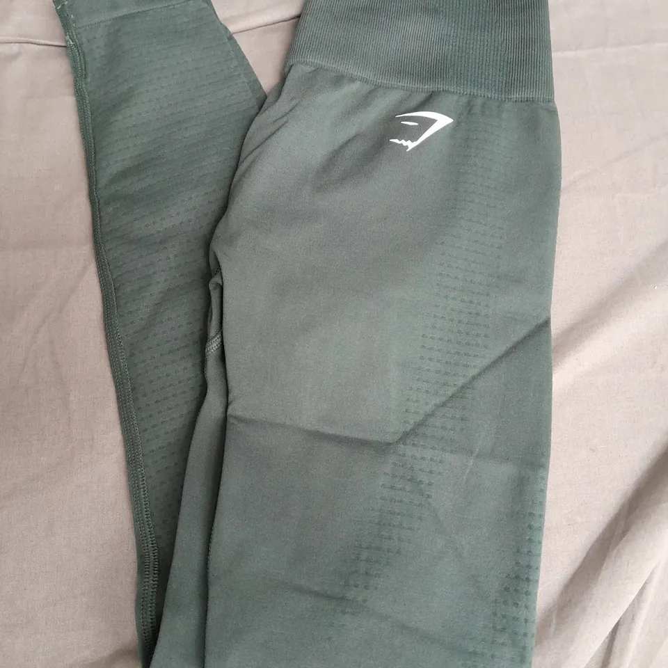 GYMSHARK VITAL SEAMLESS 2.0 LEGGING IN GREEN - SMALL
