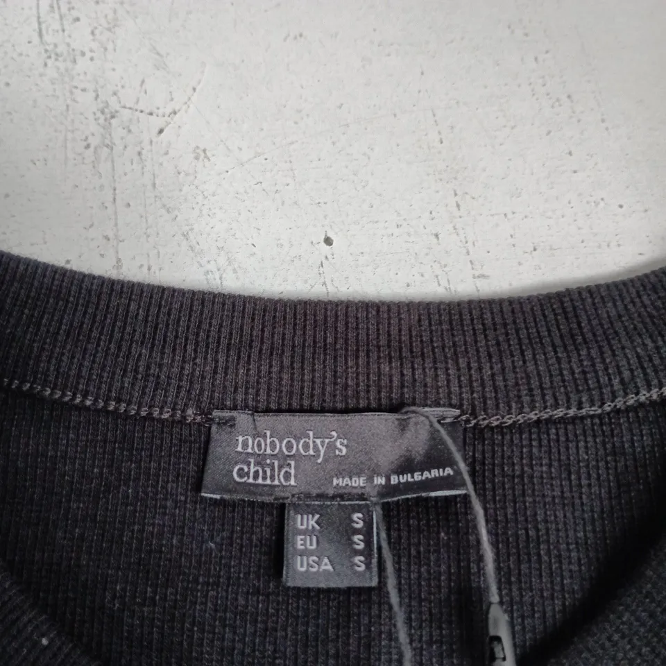 UK Size S Nobody's Child Jersey Black Racer Vest 