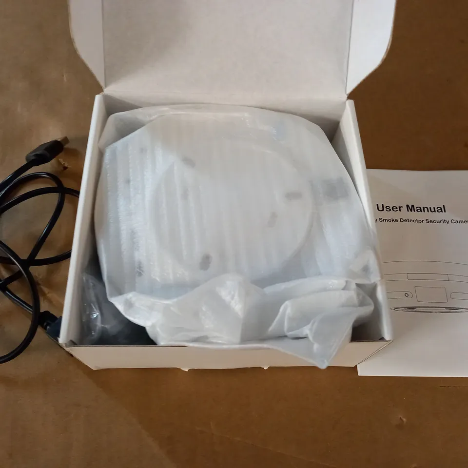 BOXED DUMMY SMOKE DETECTOR SECURITY CAMERA