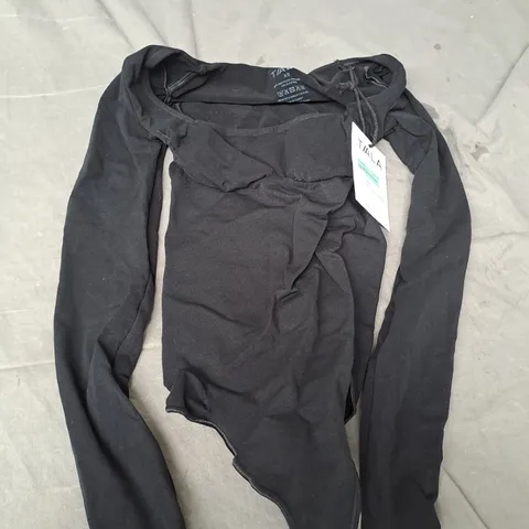 TALA CONTOUR SQUARE NECK LONG SLEEVE BODYSUIT - XS