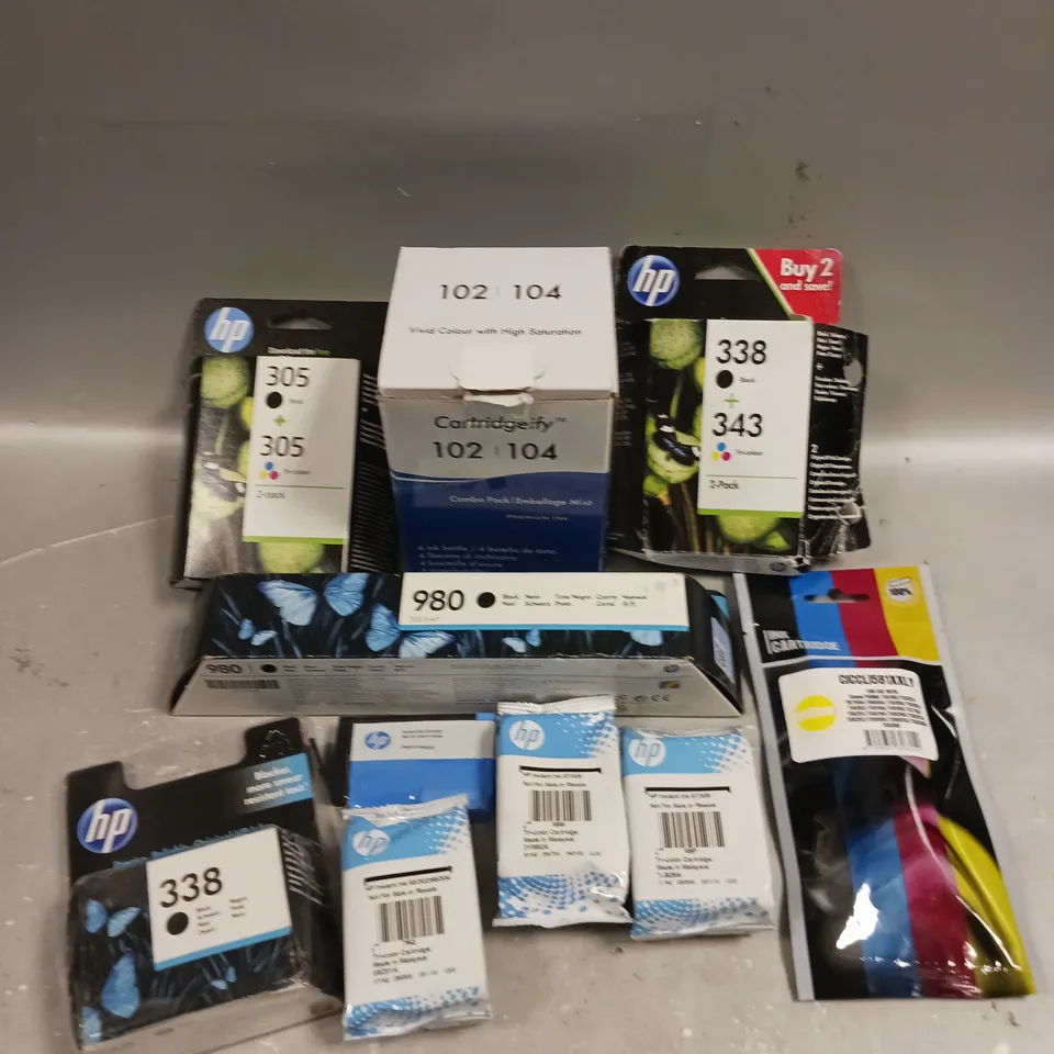 APPROXIMATELY 20 ASSORTED PRINTER INKS & CARTGRIDGES IN VARIOUS MODELS 