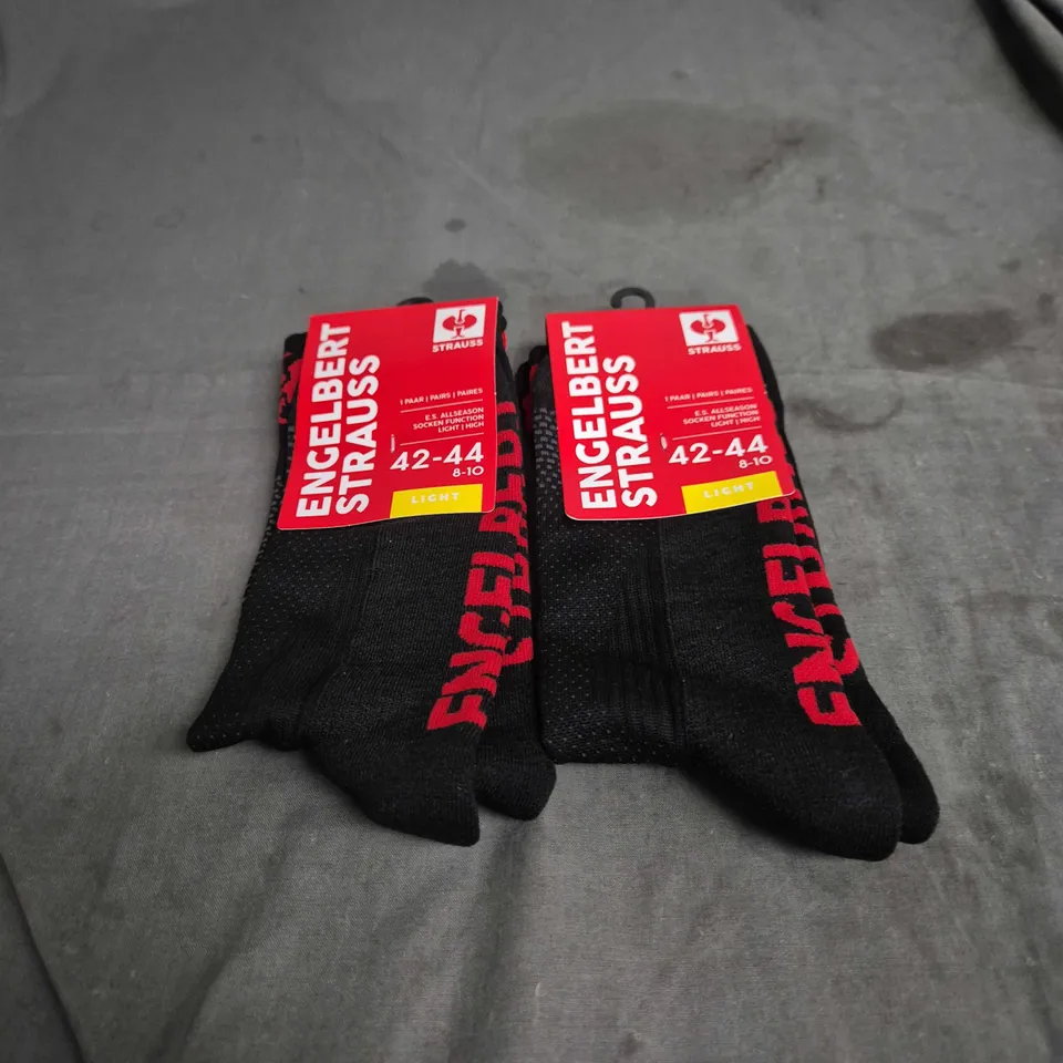 ENGELBERT STRAUSS SOCKS – BLACK, UK 8-10 (EU 42-44), SET OF 2