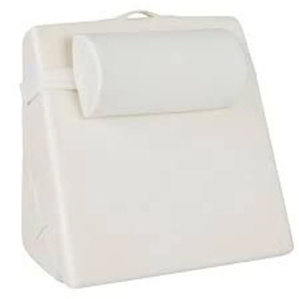 BOXED COSTWAY 3 PIECE WHITE MEMORY FOAM WEDGE PILLOW SET