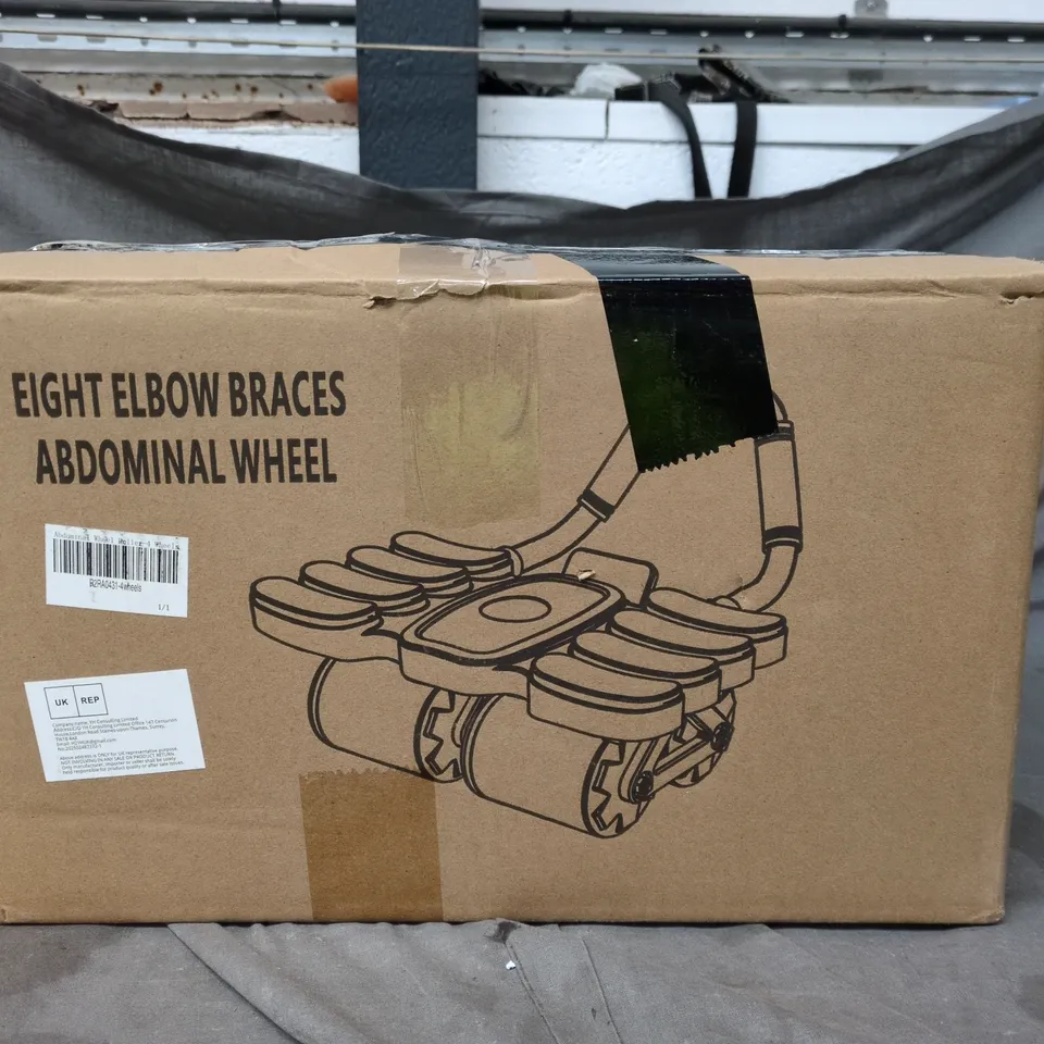 ABDOMINAL WHEEL WITH EIGHT ELBOW BRACES