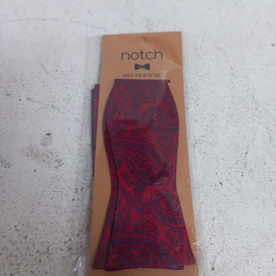 NOTCH SELF-TIE BOW TIE – BURGUNDY/PURPLE PAISLEY ( MENSWEAR )