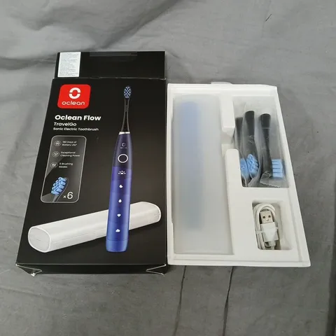 OCLEAN FLOW TRAVELGO SONIC ELECTRIC TOOTHBRUSH β BLUE (BOXED)