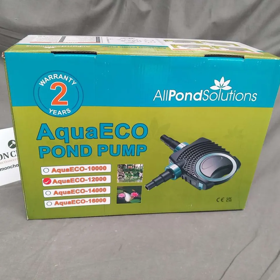 BOXED ALL POND SOLUTIONS AQUA ECO POND PUMP AQUA ECO-12000