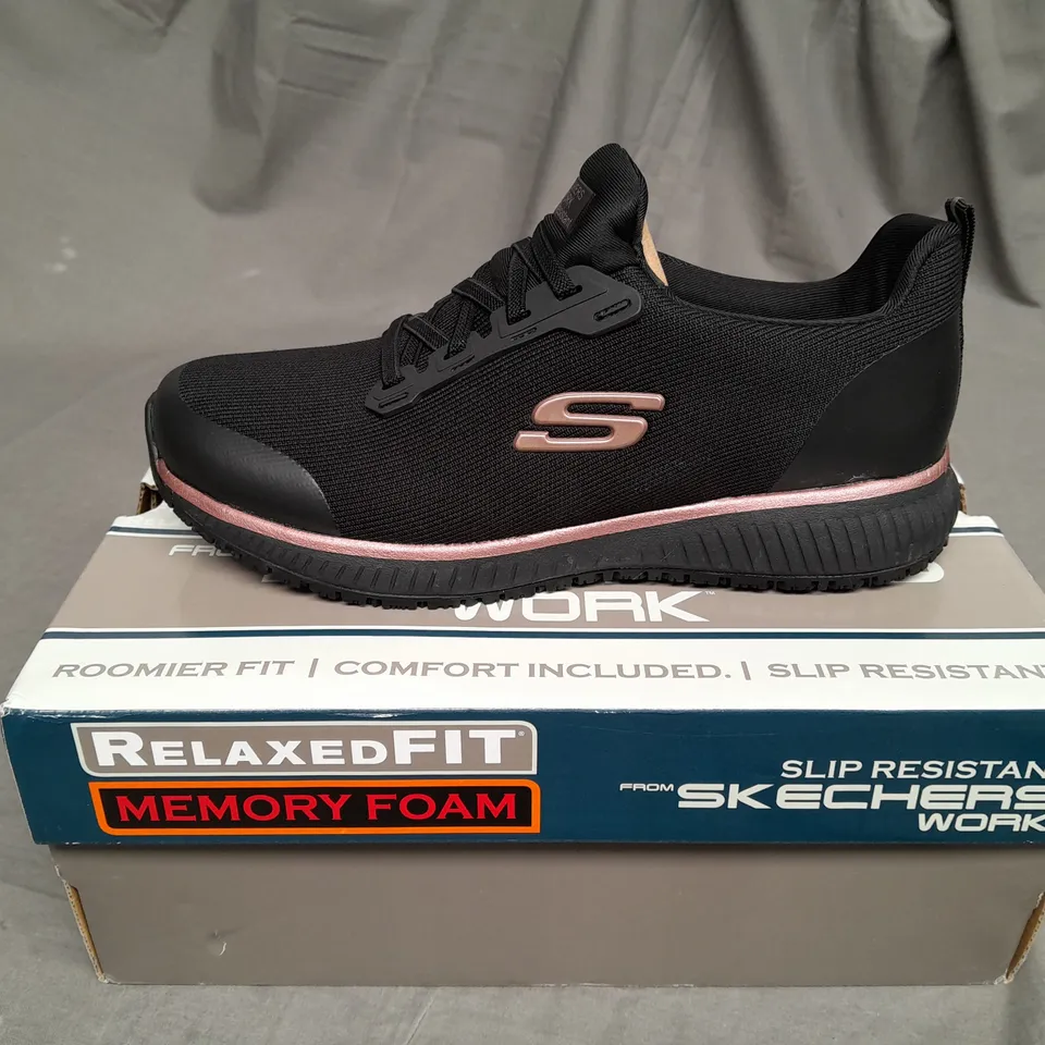 SKETCH SQUAD  WORK TRAINER BLACK SIZE 5