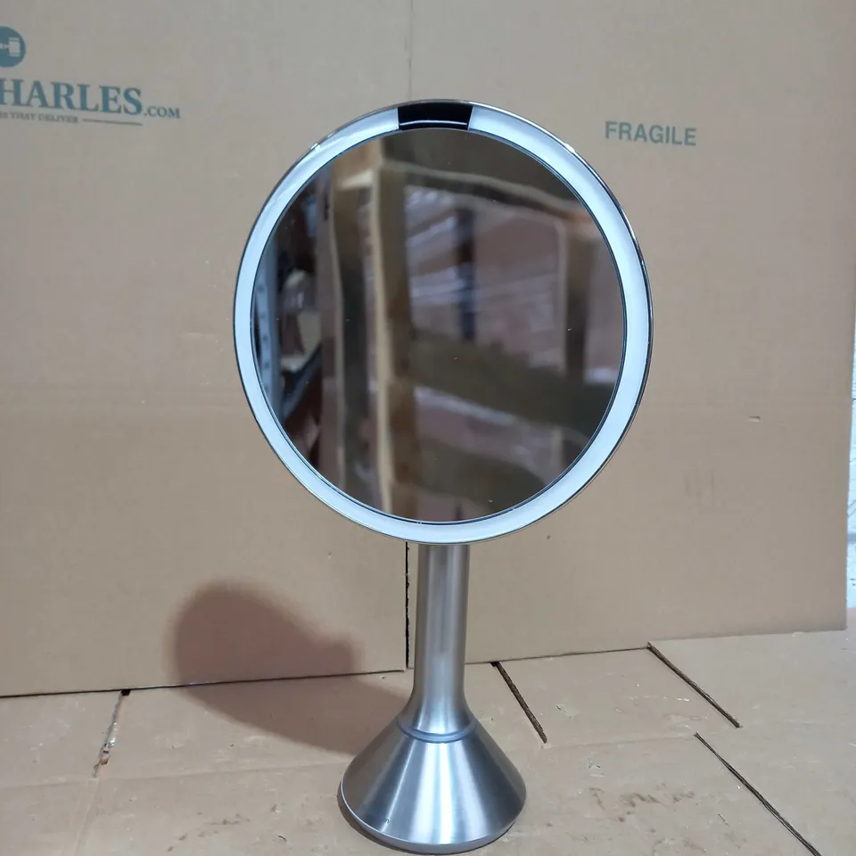 SIMPLEHUMAN 20CM SENSOR MIRROR WITH TOUCH-CONTROL BRIGHTNESS 10X MAG